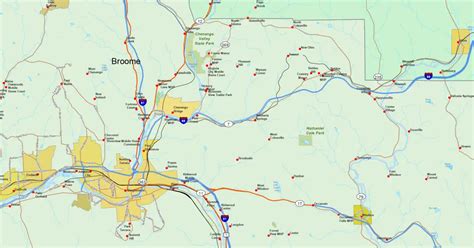 US-NY-Broome-county-map | Printable vector maps