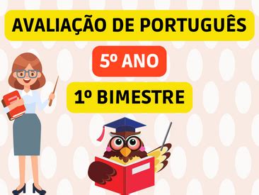 AVALIAÇÃO DE PORTUGUÊS 5º ANO 1º BIMESTRE ENSINO FUNDAMENTAL