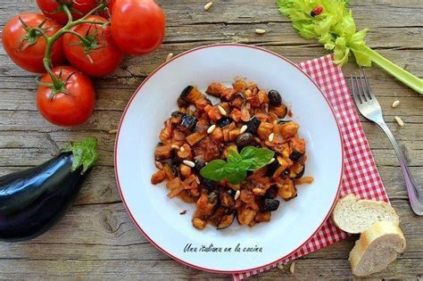 Caponata De Berenjenas Receta Italiana Tradicional