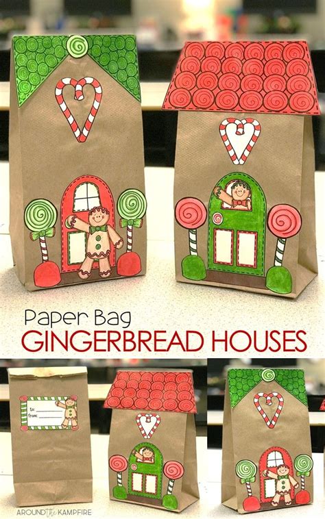 Gingerbread House Craft And Christmas Craft T Bag Christmas Ts