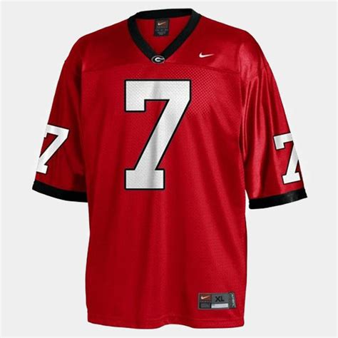 [Hot] New Matthew Stafford Jersey Uga #7 NCAA Football Red