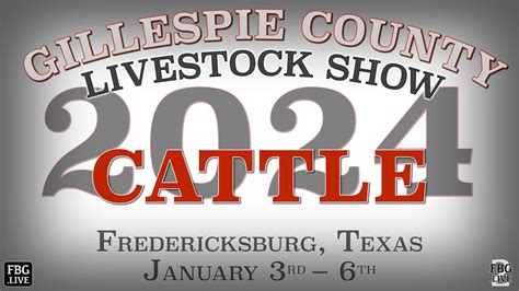 Cattle Gillespie County Youth Livestock Show Youtube