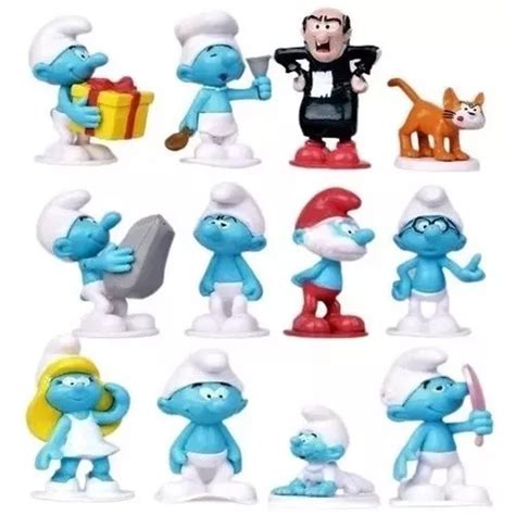 Kit Smurfs Bonecos Miniaturas Pronta Entrega Parcelamento