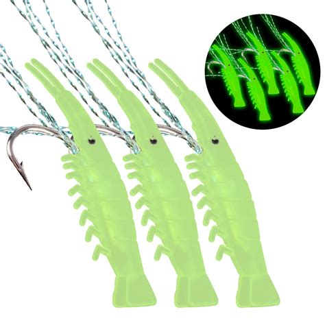 Goture Sabiki Soft Fishing Lure Rigs Luminous Shrimp Bait Jigs Lure