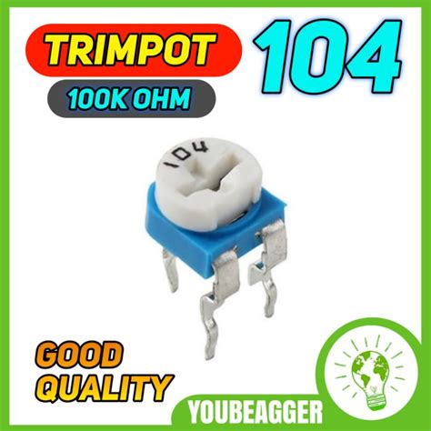 Jual Trimpot 104 100k Ohm Variabel Resistor Shopee Indonesia