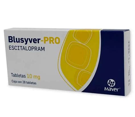 Escitalopram 10mg 28tab Blusyver Pro Maver Flosamed