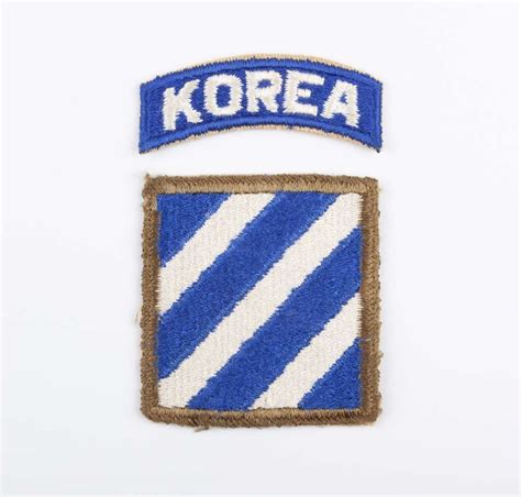 Korean War - US Army 3rd Infantry Division Patches - M1 Militaria