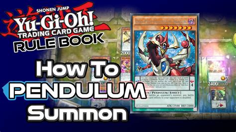 Yugioh Rule Book How To Pendulum Summon What Is A Pendulum Monster