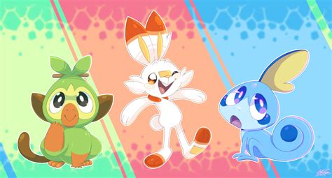 K Pok Mon Grookey Pok Mon Sobble Pok Mon Scorbunny Pok Mon