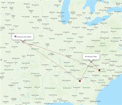 All Flight Routes From Bristol Vajohnson Citykingsport To Kansas City Tri To Mci Flight Routes