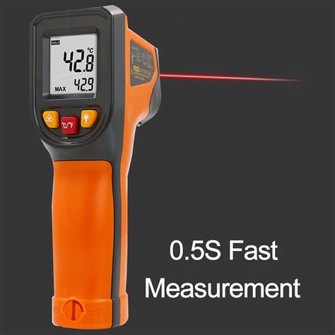 Termômetro infravermelho 800 graus 1112 fahrenheit medidor de alta