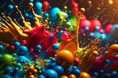 premium photo colorful bubbles   water  colored bubbles