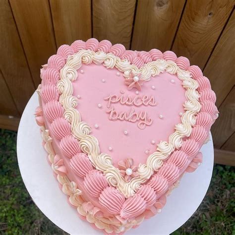 Pisces Baby Cake Pink Hearts In 2024 Baby Cake 18th Birthday Cake