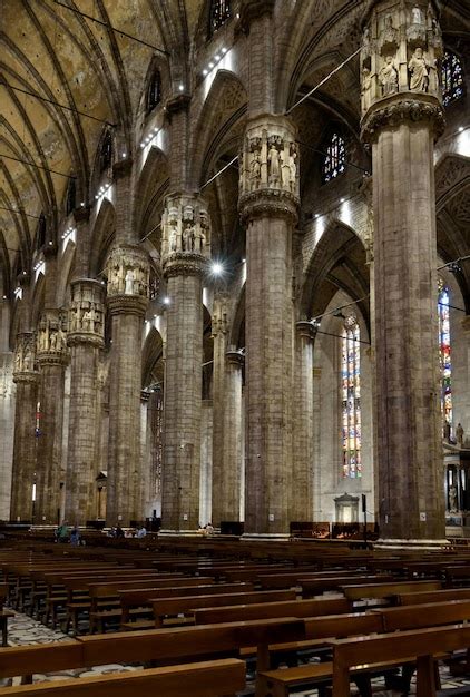 Premium Photo | Interior of the milan cathedral