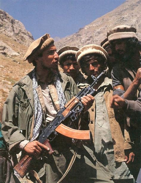 The Mujahideen Commander Ahmed Shah Massoud With An Ak 74 Equipped