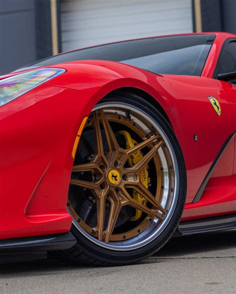 Red Ferrari Superfast Brixton Forged