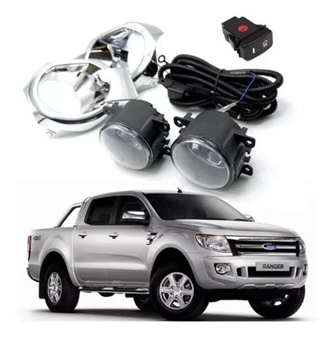 Kit Faros Niebla Ford Ranger 2012 213 2014 2015 2016 Cromado