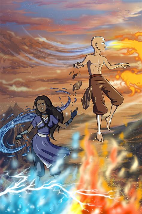 kataang week sunday  stasysolitude  deviantart avatar airbender
