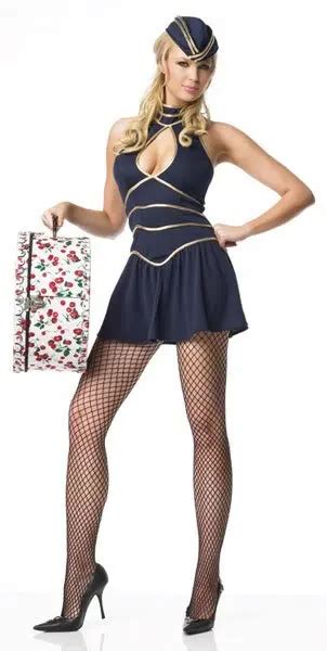 SUPER SEXY HOT AIR HOSTESS STEWARDESS COSTUME UNIFORM Including Hats And Dress Free Shipping