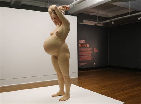 Ron Mueck S Pregnant Woman Sculpture At Home In Maitland Newcastle Weekly