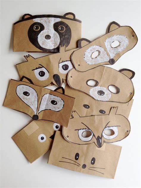 Máscaras de animales con material reciclado | Ecología Hoy | Paper bag ...