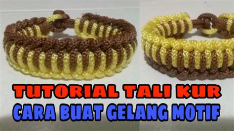 Cara Buat Gelang Motif Dari Tali Kur Aziz Cobra Youtube