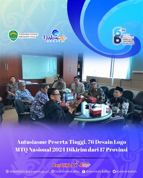 Antusiasme Peserta Tinggi 76 Desain Logo Mtq Nasional 2024 Dikirim