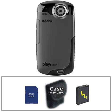 Kodak PLAYSPORT Video Camera With Basic Accessory Kit Black