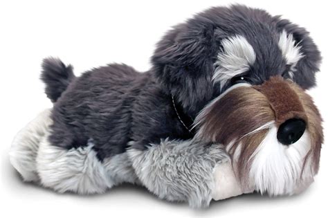 Keel Toys Grey Schnauzer Baby Toddler Kids Animal Soft Plush Toy T