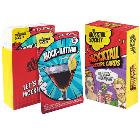 The Mocktail Society: 50 Premium Non-Alcoholic Mocktail Recipe Cards