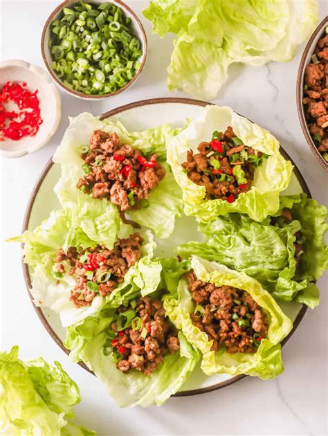 Pork Pork Lettuce Wraps Lena S Kitchen