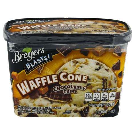 Breyers Waffle Cone Ice Cream Nutrition - Nutrition Pics