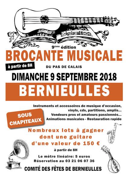 Brocante Musicale Du Pas De Calais Eme Dition Bernieulles