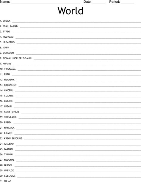 Fifa World Cup Teams Word Search Wordmint