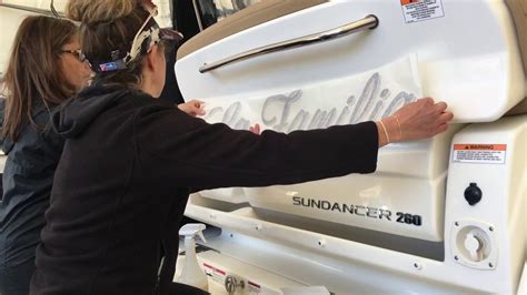 How To Install Boat Lettering Youtube