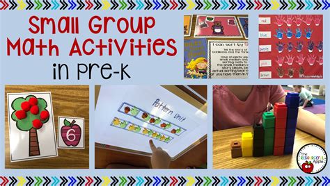 The Resourceful Apple Small Group Math Activities In Pre K