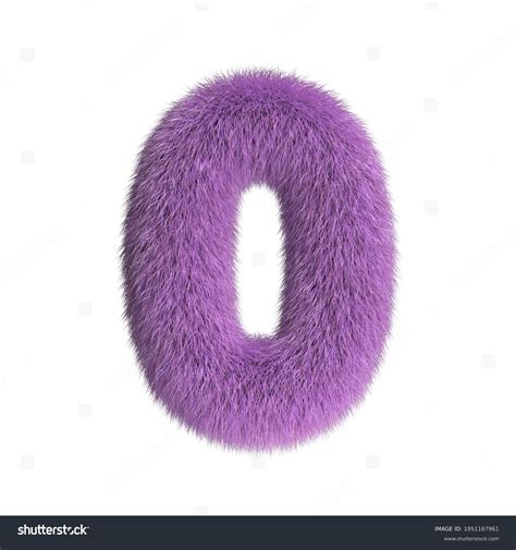 Hairy Font Furry Alphabet 3d Rendering Stock Illustration 1951167961