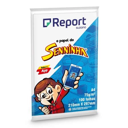 Papel Sulfite Report Senninha Branco A G Folhas Mixpel