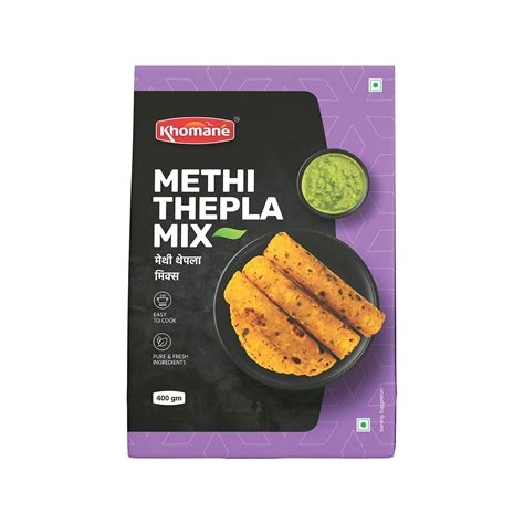 Khomane Instant Methi Thepla Ready Mix No Preservatives And No Artificial Color Ready To Cook