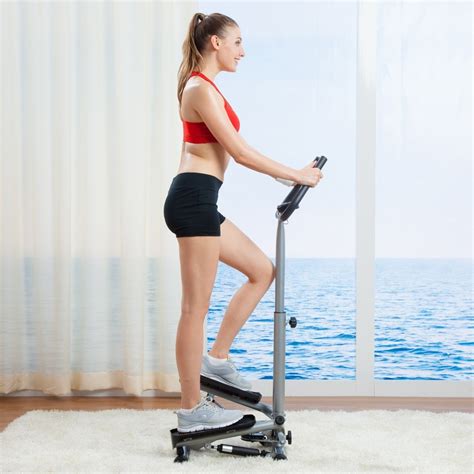 Maquina Escaladora Twister Stepper Con Manubrio Lcd Fitness Mercado Libre