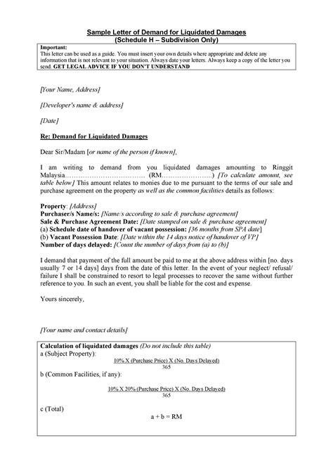 Best Demand Letter Templates Free Samples Templatelab