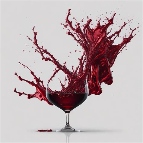 Premium Photo Red Wine Splash Isolated On Transparent Or White Background