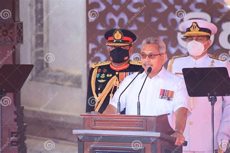 Sri Lanka President Gotabaya Rajapaksa Resigns Editorial Photography