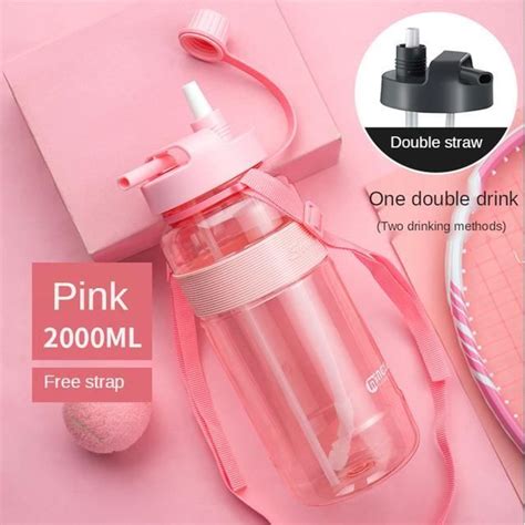 Gourde Bidon Pink Ml Bouteille D Eau De Sport De Grande Capacit