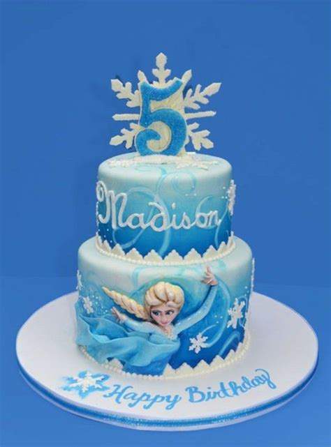 Le G Teau Pour L Anniversaire De Votre File Avec Elsa Frozen Decors