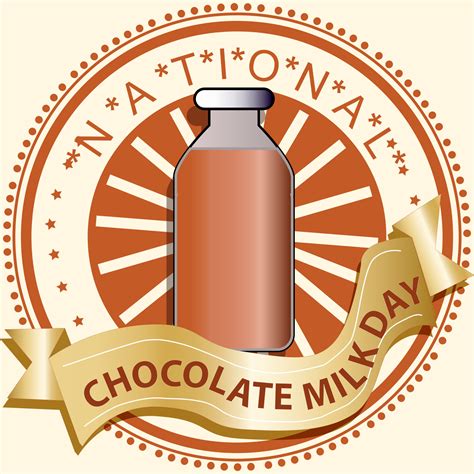 Dia Nacional Del Chocolate Con Leche 11481138 Vector En Vecteezy