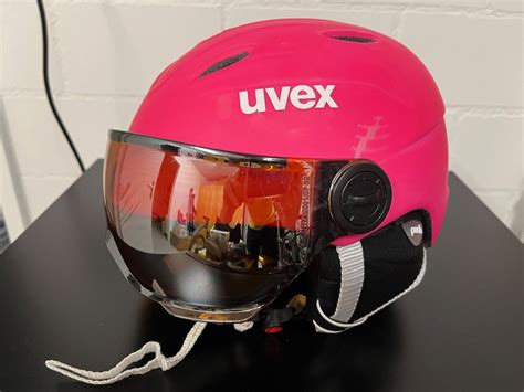 Kinder Skihelm UVEX Pink Mit Visier Kaufen Auf Ricardo