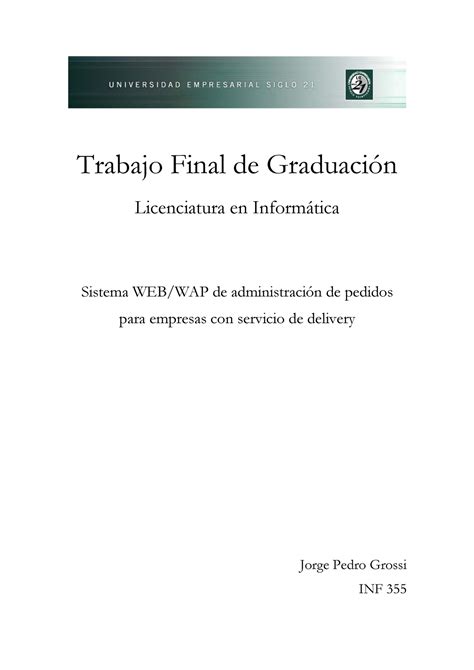 Tfg Jorge Grossi Tfg Trabajo Final De Graduaci N Licenciatura En