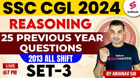 Ssc Cgl 2024 Ssc Cgl Reasoning Previous Year Questions 3 Ssc Cgl