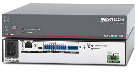 Netpa U 8001 Sub Power Amplifiers Extron